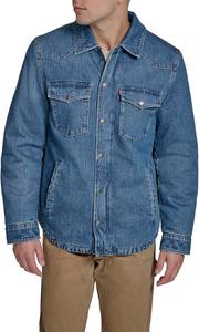 Мужская хлопковая куртка-рубашка в стиле вестерн Levi's, Medium Wash Denim