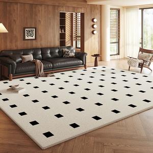 Budis Ковер 160х230 см для гостиной/спальни из искусственной шерсти, в современном минималистичном стиле, клетчатый