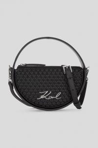 Кожаная сумка Karl Lagerfeld, черный