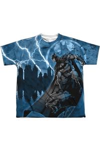 Футболка с коротким рукавом для детей Batman "Удар молнии" Gildan, белый