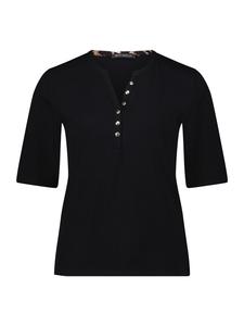 Базовая рубашка на пуговицах в черно-бежевой расцветке Betty Barclay