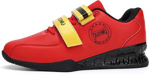 Кроссовки для тяжелой атлетики, кроссовки для приседаний, туфли с тяжелым тягом, модная спортивная обувь, ретро и простые классические мужские повседневные туфли Generic, красный