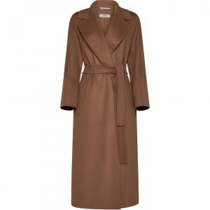 'S MAX MARA Коричневое женское пальто, Brown