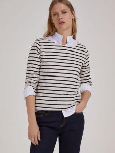 Топ Baukjen Ashley в полоску из органического материала, античный белый