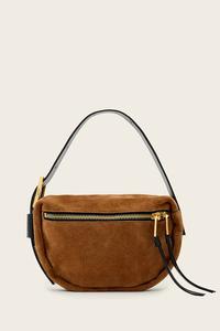 Замшевая сумка AllSaints, коричневый