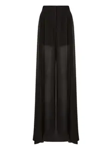 Полупрозрачные брюки Alberta Ferretti, черный