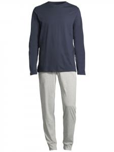 Пижама Schiesser Night & Home, цвет grau/dunkelblau