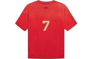 Футболка Seventh Season Мужская винтажная красная Fear Of God, красный