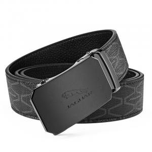 JAGUAR Матовый ремень с автоматической пряжкой из искусственной кожи ПВХ шириной 3 5 см, Black, Standard Box