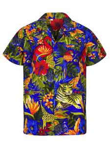 Рубашка King Kameha Jungle, синий