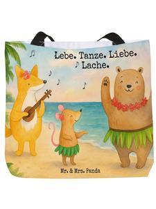 Mr. & Mrs. Panda Сумка с изображением лесных животных, надписью «Алоха» белого цвета