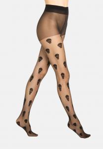 Тайтсы camano HALLOWEEN, Black Skull/Black