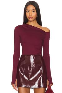 Клео топ Nia, цвет oxblood