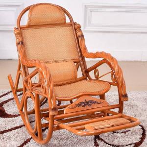 Fantasy Кресло-качалка из ротанга, большие размеры, двойная подушка