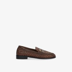 Лоферы кожаные Dune Ginello, коричневый