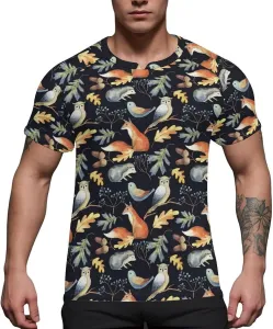 Футболка мужская Autumn Fox Acorns Ice Silk Quick Dry