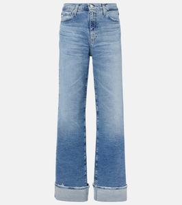 Джинсы Kora с высокой посадкой и широкими штанинами AG Jeans, 18 Years Atlantic