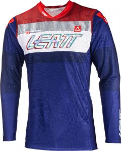 5.5 Джерси Ultraweld 2024 для мотокросса Leatt, красный/темно-синий