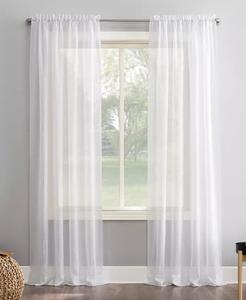 Штора с карманом из прозрачной вуали No. 918, белый