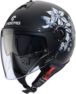 Шлем Caberg riviera v4 x mia jet, Black Matt/Grey/White