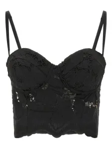 Топ Sonya из цветочного кружева L'Agence, черный