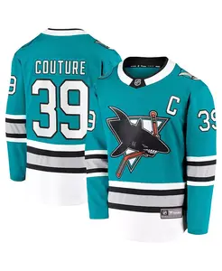 Мужская футболка Logan Couture Teal San Jose Sharks 30th Anniversary Premier Breakaway Player Jersey Fanatics
