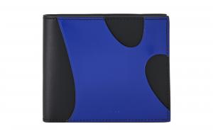 Ferragamo Кожаный бумажник мужской черно-синий