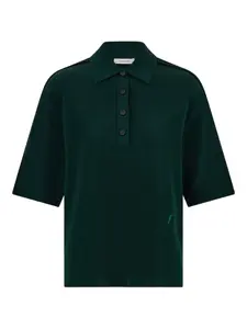 Трикотажная рубашка поло Ferragamo, зеленый