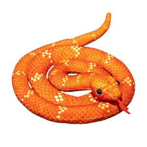 Искусственные плюшевые куклы с принтом змеи высотой 80см/110см Tak Bebe, красный