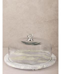 Сервировочная доска Blinq с колпаком GAURI KOHLI, цвет shades of green