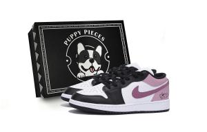 Баскетбольные кроссовки Air 1 Vintage Men Low-Top Black/Pink Jordan