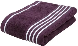 Полотенца Gözze "Рио", (2 шт.), в наборе, со свежей полосатой каймой 50х100 см (2 шт.), цвет beere-weiß