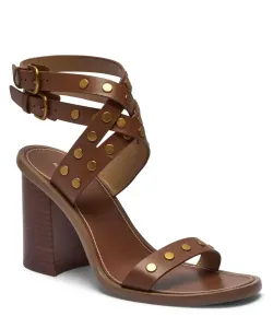 Кожаные сандалии Irene на каблуке Michael Kors, коричневый