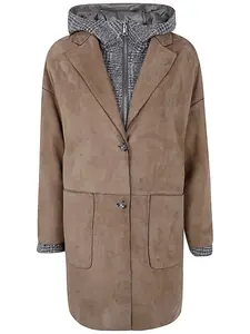 Замшевый тренчкот The Jackie Leathers, коричневый