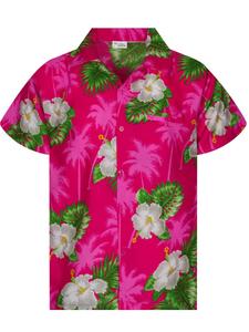 Рубашка на пуговицах классического кроя King Kameha Small Flower, розовый