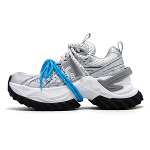 Низкие массивные кроссовки Galaxy Series для женщин FALLINMISS, Shimmering Silver White