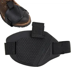 Защита для мотоциклетной обуви - накладка на тормозные колодки, защитный чехол для рычага переключения передач | Аксессуары для рычага переключения передач для мужчин | Аксессуары для мотоциклов | Подходит для теннисных туфель и ботинок, black