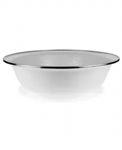 Сервировочная миска из коллекции белой эмалированной посуды, объемом 4 л Golden Rabbit