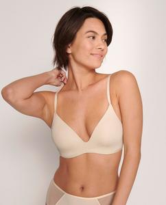 Бюстгальтер из высокоподдерживающей ткани FlexiMesh без косточек Sloggi, песочный