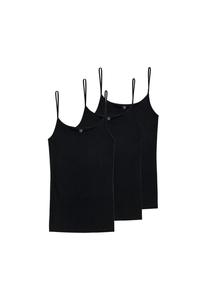 Спагетти топ 3-упаковка люкс Schiesser, черный