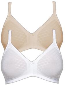 Бюстгальтер без косточек SUSA 2er Pack BH ohne Bügel Topsy, цвет Haut Weiss