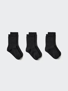 Носки (3 пары) Uniqlo, 09 black