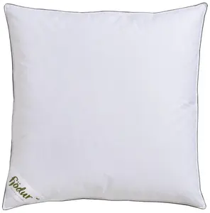 Перьевая подушка фьёдур "Феликс", наполнитель: 70% перо, 30% пух, чехол: 100% хлопок, (1 шт.) Fjödur 40х80 см, белый