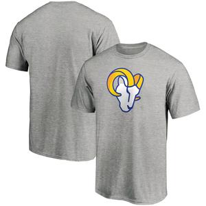 Мужская серая футболка с фирменным логотипом Los Angeles Rams Primary Fanatics