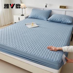 Yalu Простыня на резинке 200х220 см, утолщенная стеганая, цвет Huayu-Wolong