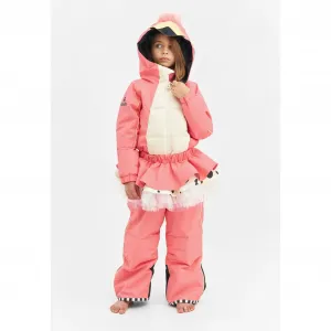 Зимний комбинезон WeeDo «FLAMINGDO», прочный зимний комбинезон, цвет peachy pink + sandshell
