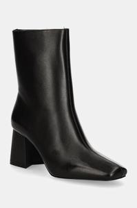 Кожаные ботильоны HUGO Ariela, черный