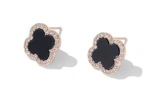 Muyan Серьги-гвоздики из чистого серебра S999 для женщин