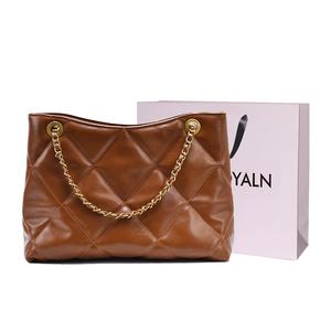 LOUIS ROYALN Женская сумка через плечо, Light Brown+Custom Shopping Bag