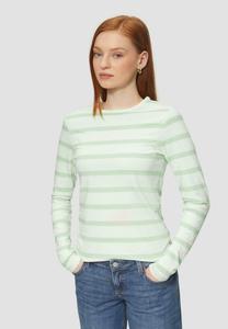 Топ с длинными рукавами QS, бирюзовый